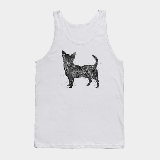 chihuahua dog black and white Tank Top by Yahya Art